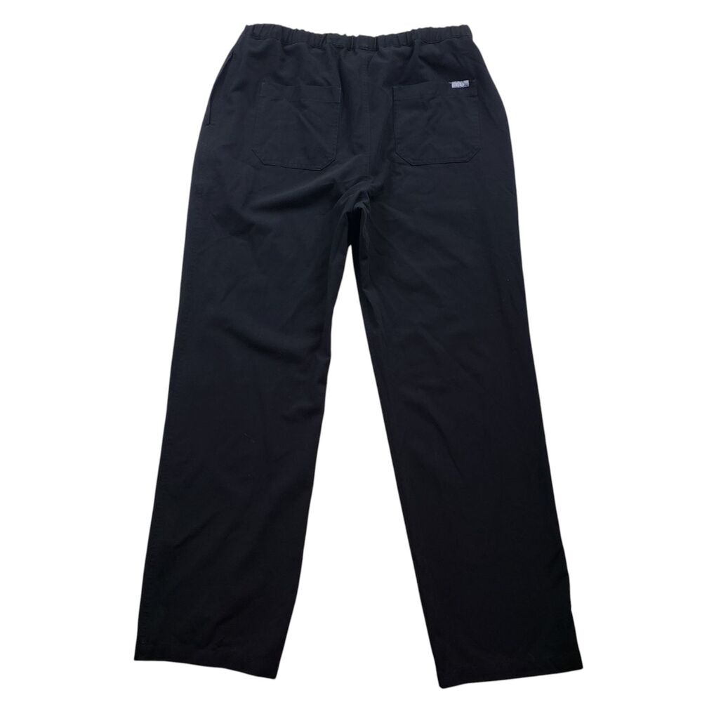Figs Pisco Scub Pants Mens Large Black Drawstring Stretch Technical - Picture 8 of 9